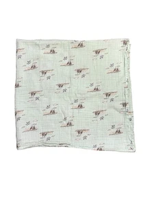 Aden + Anais Harry Potter Muslin Swaddle Baby Blanket Owl Hogwarts Green 39x41 - Picture 1 of 3