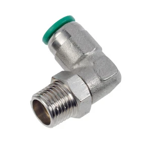 Olab Push In Stud Elbow Fittings With Male BSPT Threads For Metric OD Tubes - Picture 1 of 1
