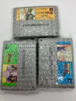 Lot 3 Dragon Ball Z Butouden 1 2 3 SFC Super Famicom SNES Japan Import - Image 1 of 4