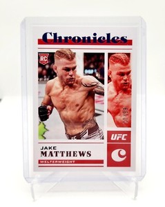 2023 Panini UFC CHRONICLES JAKE MATTHEWS BLUE PARALLEL /99 Rookie RC