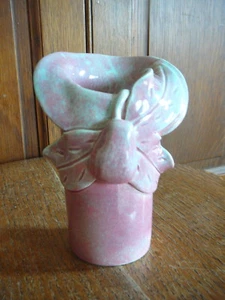 KTK KNOWLES TAYLOR KNOWLES 1930s CALIFORNIA ART POTTERY VASE DECO APPLIED FRUIT - Picture 1 of 7
