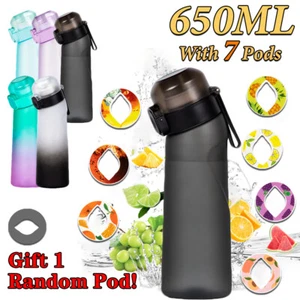 650ml Air Water Bottle Flavoured Water Cup with 8 Fruit Included Fragrance Pods - Picture 1 of 22