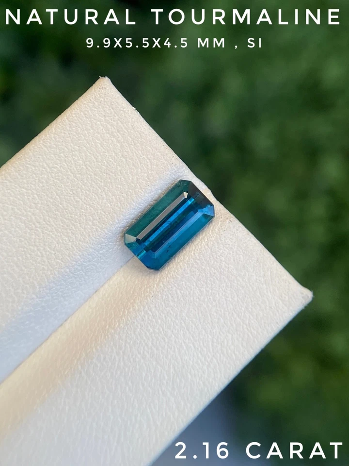 Stunning 2.16 ct Indicolite Tourmaline – Vibrant Blue Gemstone from Afghanistan - Image 1 of 4