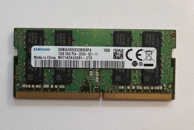 Samsung 16GB 2Rx8 PC4-2666V DDR4 1.2v CL19 SODIMM RAM - Image 1 of 2