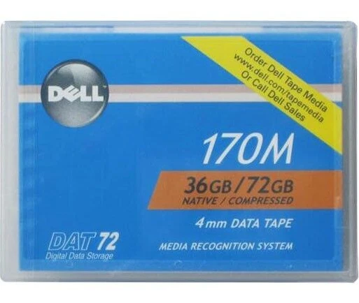 BRANDNEU Dell DAT 72 Datenkassette 36/72gb 170m 4mm Data Tape 0W3552 W3552 - Bild 1 von 1