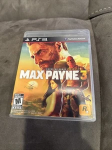 Max Payne 3 PlayStation 3 PS3 Complete CIB W/ Manual Tested ! - Picture 1 of 8
