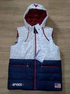 US Ski Team 2022 Beijing Winter Olympics Men's Spyder Down Vest Large - Image 1 of 4