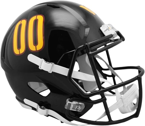 Washington Commanders Riddell Black Alt Full Size Speed Replica Football Helmet Cover