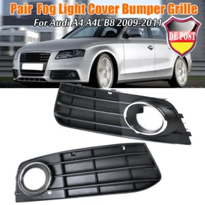 Griglia griglia fendinebbia per audi a4 b8 2009-2011 nera sinistra destra - Foto 1 di 7