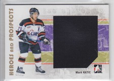 2007-08 ITG H&P MARK KATIC JERSEY Rookie #129 Heroes Top Prospects In Game Islan