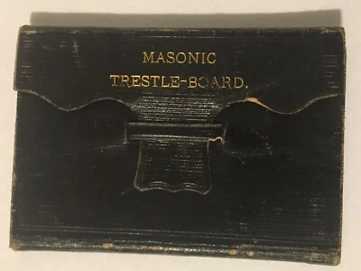 Freemasonry pocket book  "A Trestle-Board " Grand Lodge Massachusetts (1876) - Image 1 of 4