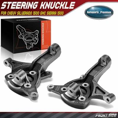 2x Front 4.5" Lift Spindles for Chevy Silverado 1500 GMC Sierra 1500 07-17 RWD - Image 1 of 4