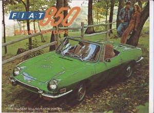 1970 FIAT 850 SPORT SPIDER US 4p Brochure BERTONE - Picture 1 of 1