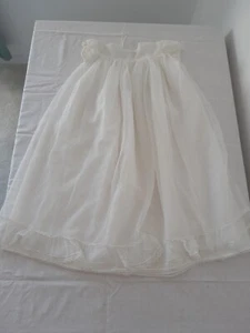 Gorgeous Authentic 1960s Vintage Terylene Christening Gown Dress in Cream - Picture 1 of 16