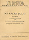 TM10-1707A Ice Cream Plant 2 1/2 gallon freezer 10-QM 1952 Technical book USArmy