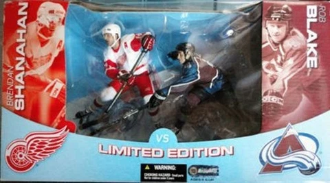 NHL Colorado Avs Detroit Red Wings Rob Blake Brendan Shanahan figures NIB NIP Cover