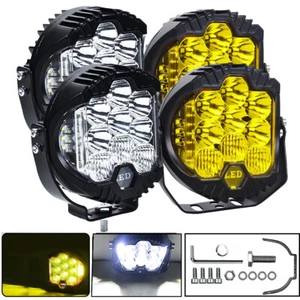 5/7 LED Offroad Work Lights Spot Flood Fog Headlight Driving for Car Truck SUV - Picture 1 of 24