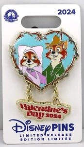 Disney 2024 Robin Hood And Maid Marian Valentine’s Day Pin Limited Release - Picture 1 of 1