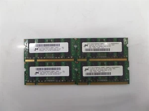 Lot of 4 - Micron MT16HTF25664HY-800E1 2GB PC2-6400 DDR2-800 Laptop Memory - Picture 1 of 4