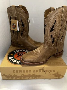Laredo Men's Martie Tan Leather Boot 7952 - Picture 1 of 9