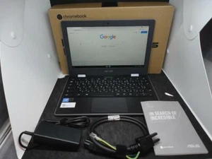 ASUS Chromebook Flip C214MA Celeron N4020 1.1GHz 4GB eMMC32GB ChromeOS gray - Picture 1 of 9