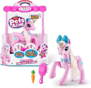 Zuru Pets Alive My Magical Unicorn & Stall Spielset - Bild 1 von 3