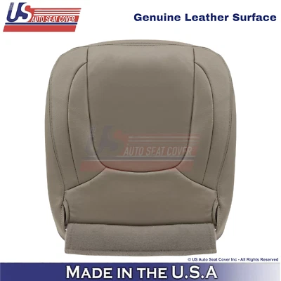 2004-2005 For Dodge Ram 2500 Laramie Leather Driver Bottom Seat Cover Taupe - Image 1 of 4