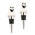 2 Ghost Wine Bottle Stoppers Halloween for Party-QX