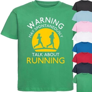 MAY SPONTANE TALK ABOUT RUNNING KINDER T-SHIRT Flugzeuge Spaß Kinder Top - Bild 1 von 18