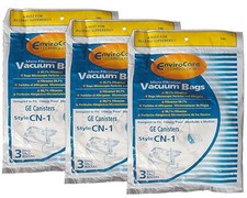 9 GE Canister CN1 CN-1 Vacuum Bags, White Westinghouse Home Cleaning System V...
