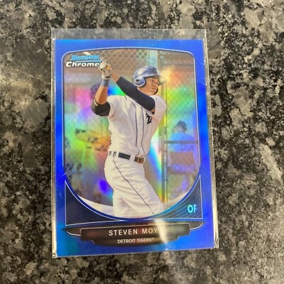 STEVEN MOYA 2013 Bowman Chrome BLUE REFRACTOR RC /250 Tigers #BCP53 - Image 1 of 2