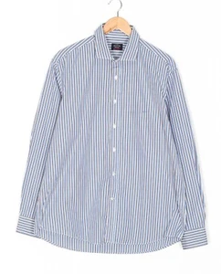 PAUL & SHARK Yachting Shirt Men Size 45 XXL Cutaway Long Sleeve Striped VR2882 - Picture 1 of 6