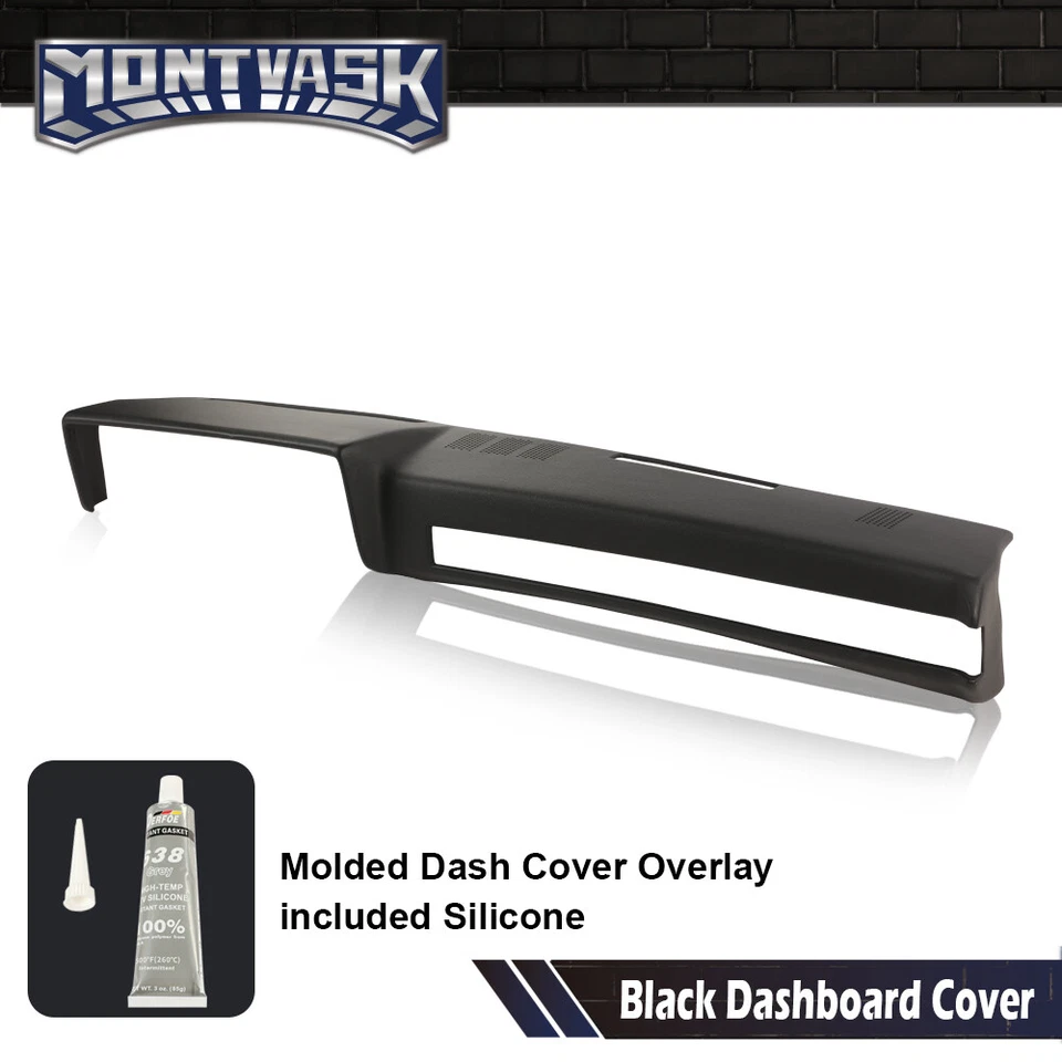 Dash Pad Cover Black Fit For 1981-1991 Chevrolet GMC C/K/R/V Truck/SUV Pickup Foto 1 de 4
