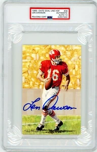 Len Dawson Signed Goal Line Art Card GLAC - PSA DNA 10 - Picture 1 of 1