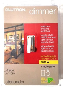 Interruptor atenuador de luz incandescente Lutron AY-10PH-AL 1000W - Imagen 1 de 5