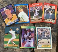 Bob Welch Baseball Cards. Oakland Athletics.