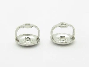 14k Solid White Gold Highest Quality Screw Back Replacement Backs for Studs - Picture 1 of 7