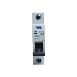 BG CUMB20-01 MCB SP TYPE B 20A 6KA FOR DISTRIBUTION BOARD DB BREAKER 60898-1 - Picture 1 of 2