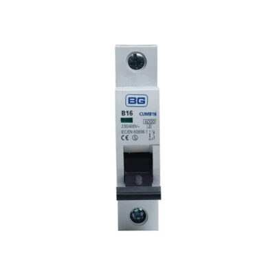 BG CUMB20-01 MCB SP TYPE B 20A 6KA FOR DISTRIBUTION BOARD DB BREAKER 60898-1 - Image 1 of 2