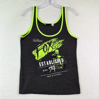 Fox Racing Y2K Womens Tank Top T-Shirt Tee Gray Medium - Image 1 of 4