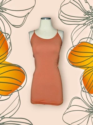 SO Favorite Seamless CAMI Top Tunic RUSTY Orange STRETCH Women's Size Large - Image 1 of 4