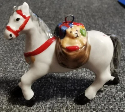 Villeroy & Boch Ornament Anhänger Pferd weiß horse winter fantasy christmas toys - Bild 1 von 4