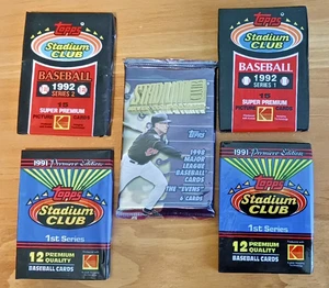 Stadium Club Unopened Packs-1991-1992-1998 Never Compromise - Picture 1 of 2