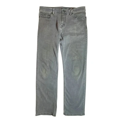 Volcom Kinkade Jeans Mens 33 x 30 Gray Classic Straight Leg Logo - Image 1 of 4