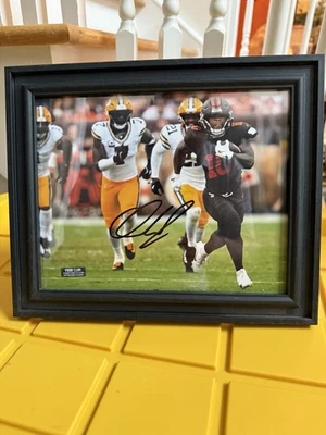 Framed Quinshon Judkins Browns Signed 8x10 Framed Photo COA primetime - Image 1 of 4