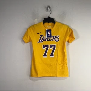 Nike Los Angeles Lakers Luka Doncic Icon Tee, Youth S-8 - Yellow/Purple - Picture 1 of 11