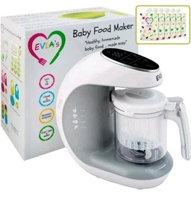 ELVAs Babynahrungszubereiter Babynahrungsmaschine Mixer Mahlwerk Dämpft & Mixt ....CP - Bild 1 von 6
