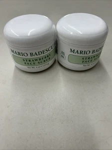Mario Badescu Strawberry Face Scrub 4 oz Facial Scrub & Exfoliant 2 Pack - Picture 1 of 3