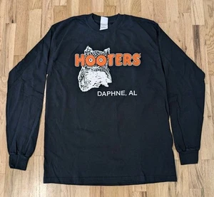 Hooters Daphne Alabama Vintage Longsleeve T-Shirt Herren Large schwarz - Bild 1 von 9