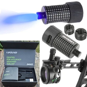 Rechargeable Sight Light Universal Adjust 3 Levels Archery Compound Bow Hunting - Picture 1 of 13